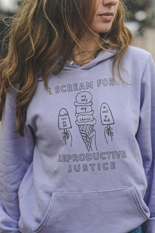 Overseasoned Ice Cream for Reproductive Justice Hoodie