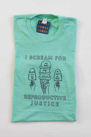Overseasoned Ice Cream for Reproductive Justice Tee