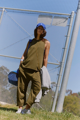 Hot Shot Relaxed Co-Ord Top by FP Movement at Free People in Seagrass, Size: Medium