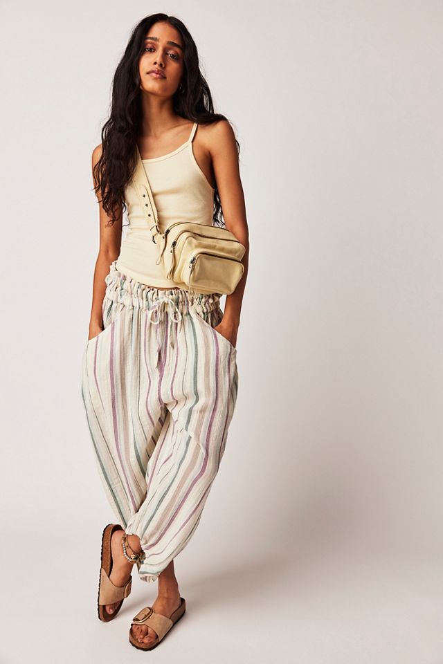 Free people hot sale striped pants