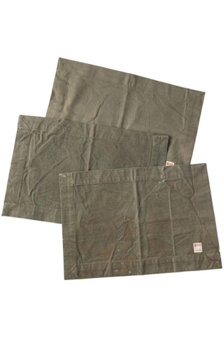 Puebco Vintage Tent Fabric Mat at Free People in Green
