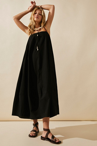 Struttin' Midi Dress at Free People in Black, Size: Medium