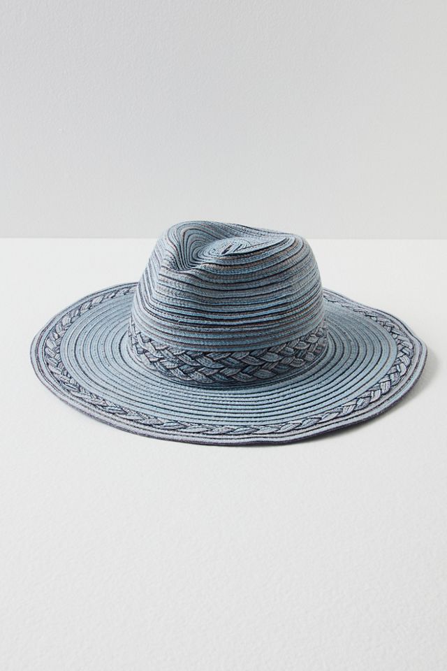 Mixed Braid Packable Cowboy Hat Free People