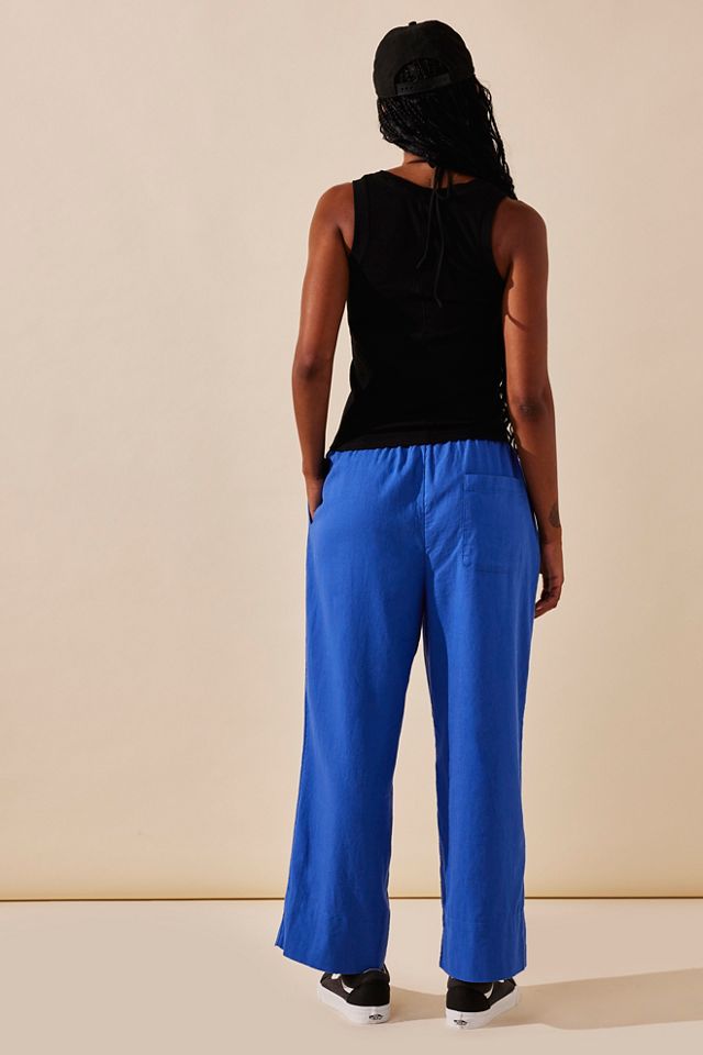 Livin' In It Cotton-Linen Pants