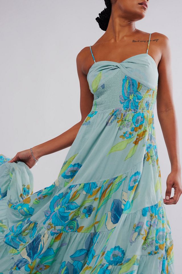 Sundrenched Printed Maxi Dress Free People