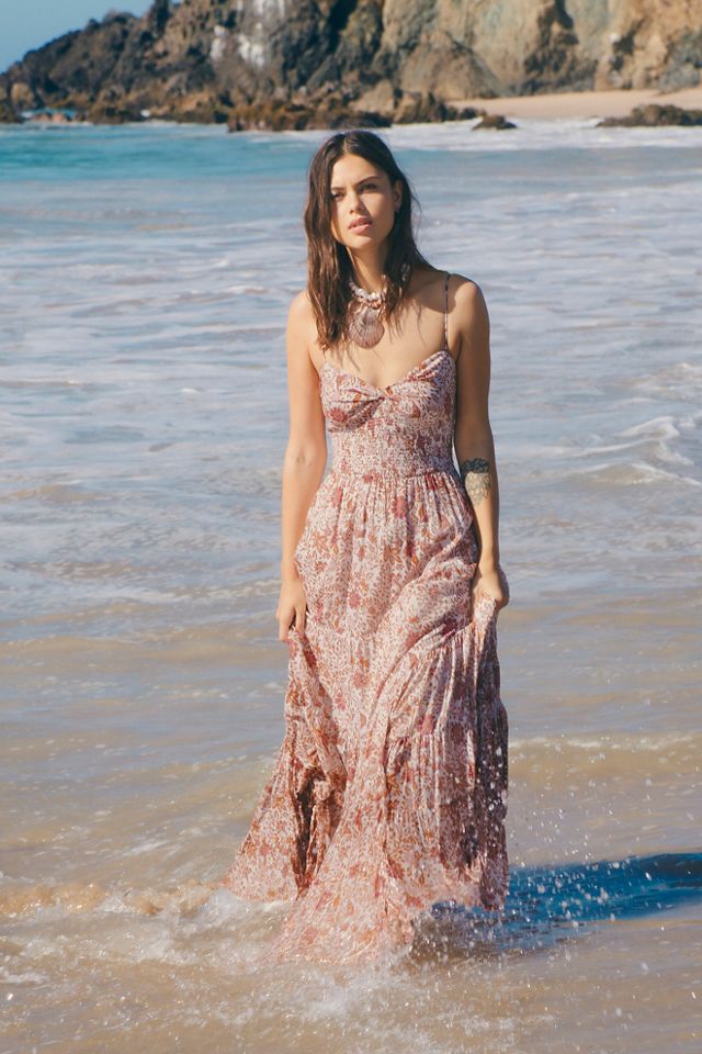 Free People Sundrenched Printed Maxi Dress. 5