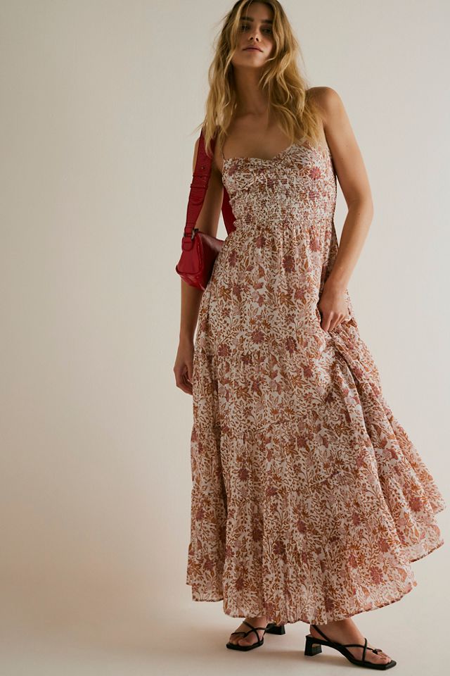 Free People Sundrenched Printed Maxi Dress. 2
