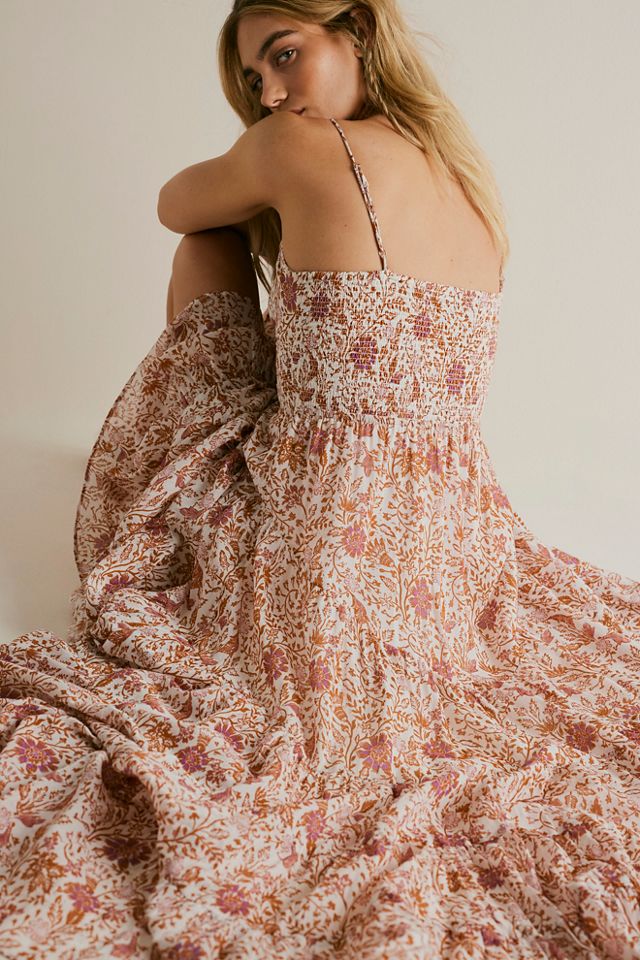 Free People Sundrenched Printed Maxi Dress. 1
