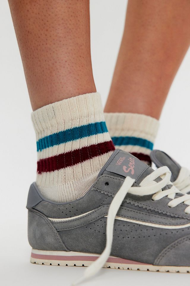 Retro Shortie Crew Socks #1