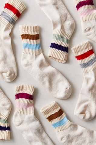 Retro Shortie Crew Socks