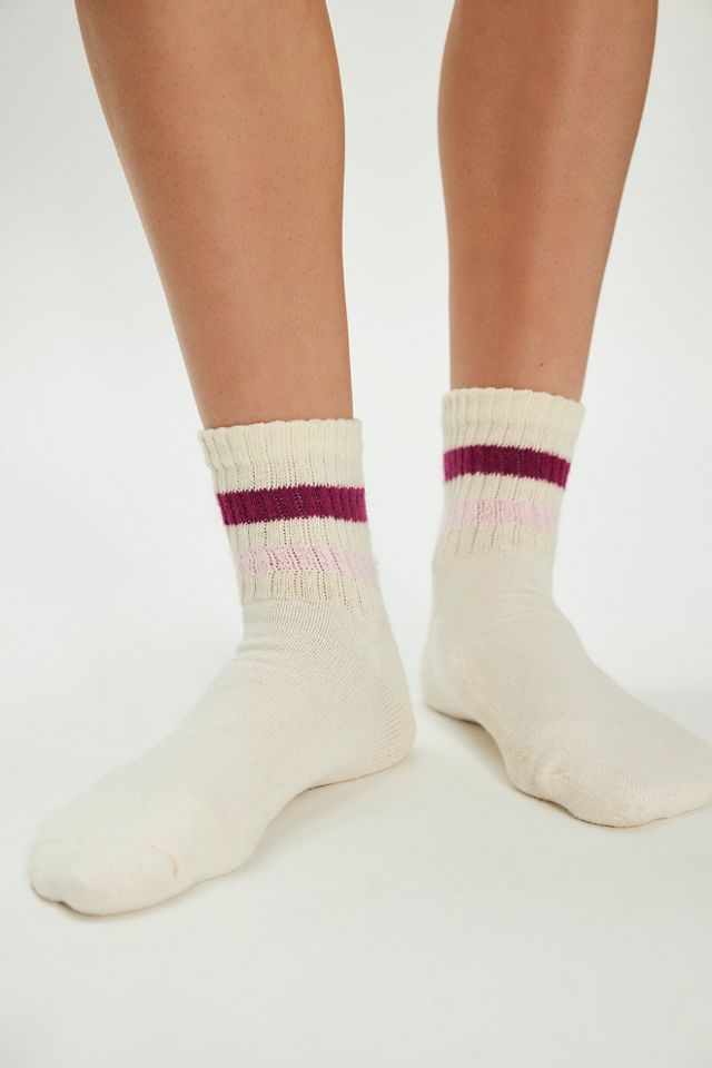 Retro Shortie Crew Socks #1