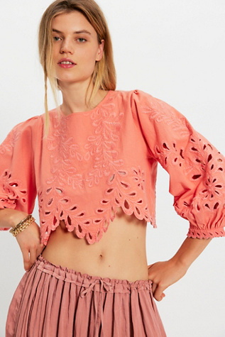 Oleander Top by Free People in Pink, Size: M