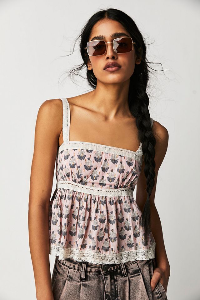 Free People Best of Us Tank Onyx Blossom Combo Size Small 