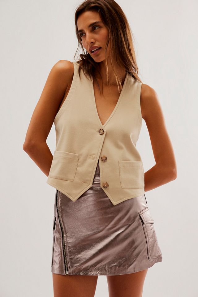 Understated Leather Cherry Bomb Mini Skirt #2