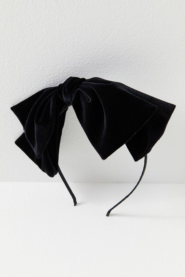 Bandeau à nœud en velours Bianca #2