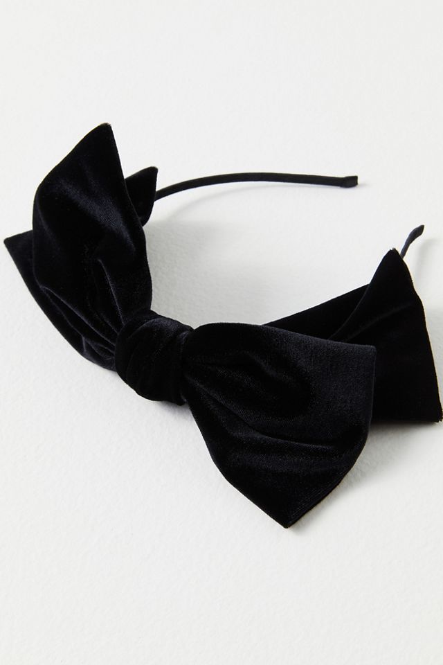 Bandeau à nœud en velours Bianca #3