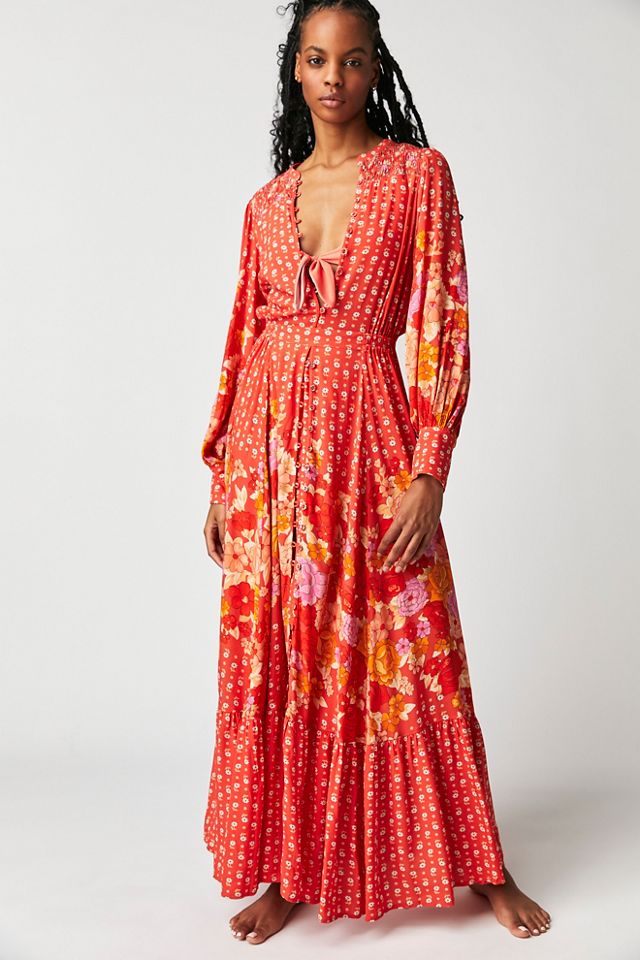 Spell Yellow Rose Gown Free People