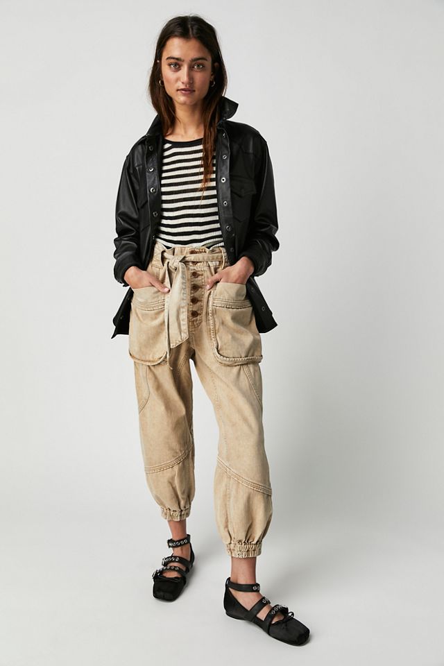 Riley Jogger Pant w/drawstring Tie - MonAmie Boutique