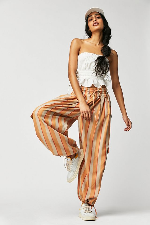 Pantalon cargo en fil teint Palash #1