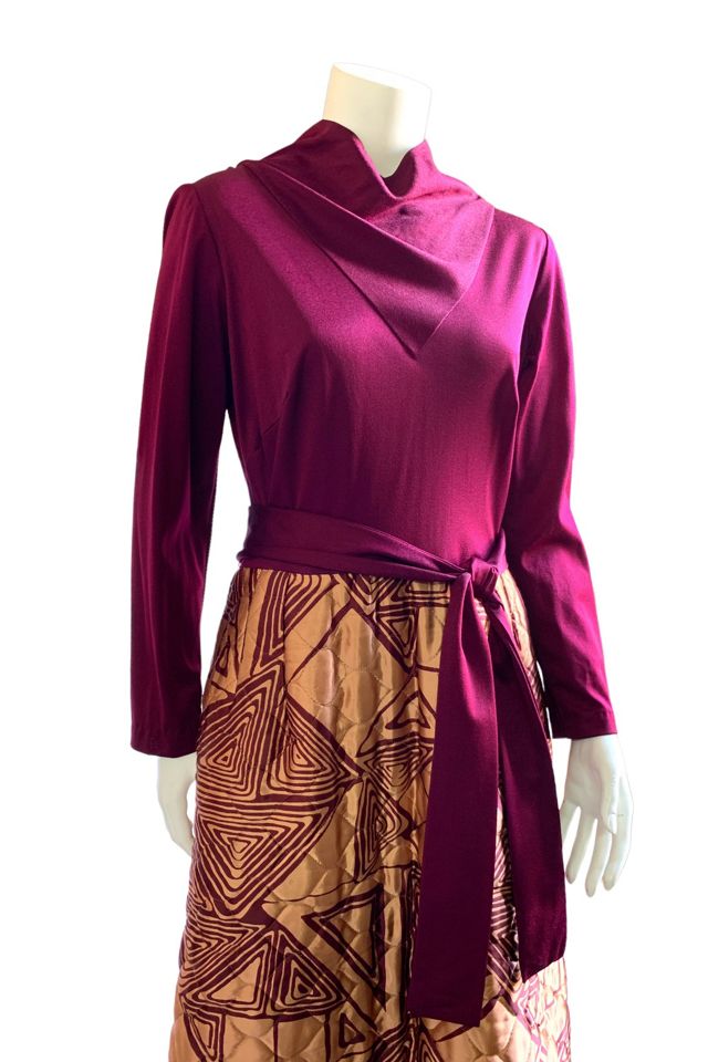 Vintage 1970s Quilted Maxi Dress Selected by SharpLilTeeth #2