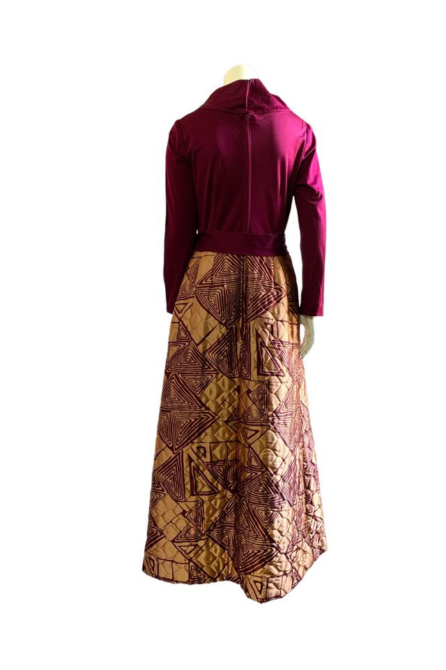 Vintage 1970s Quilted Maxi Dress Selected by SharpLilTeeth #3