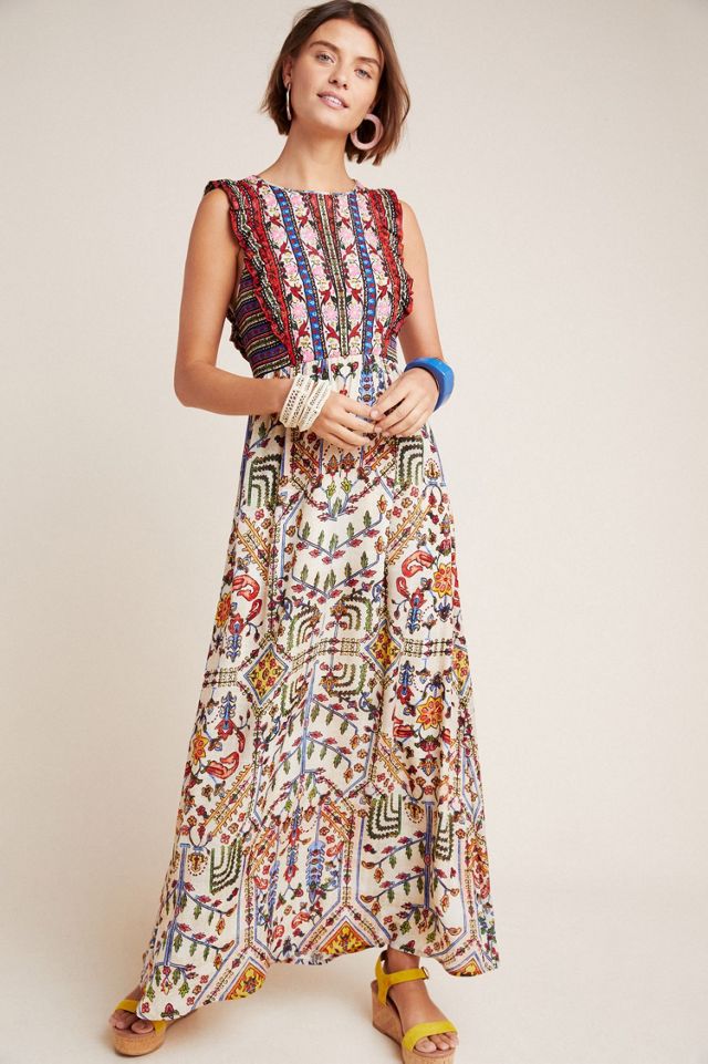 Vineet Bahl Valerie Embroidered Maxi Dress | Free People