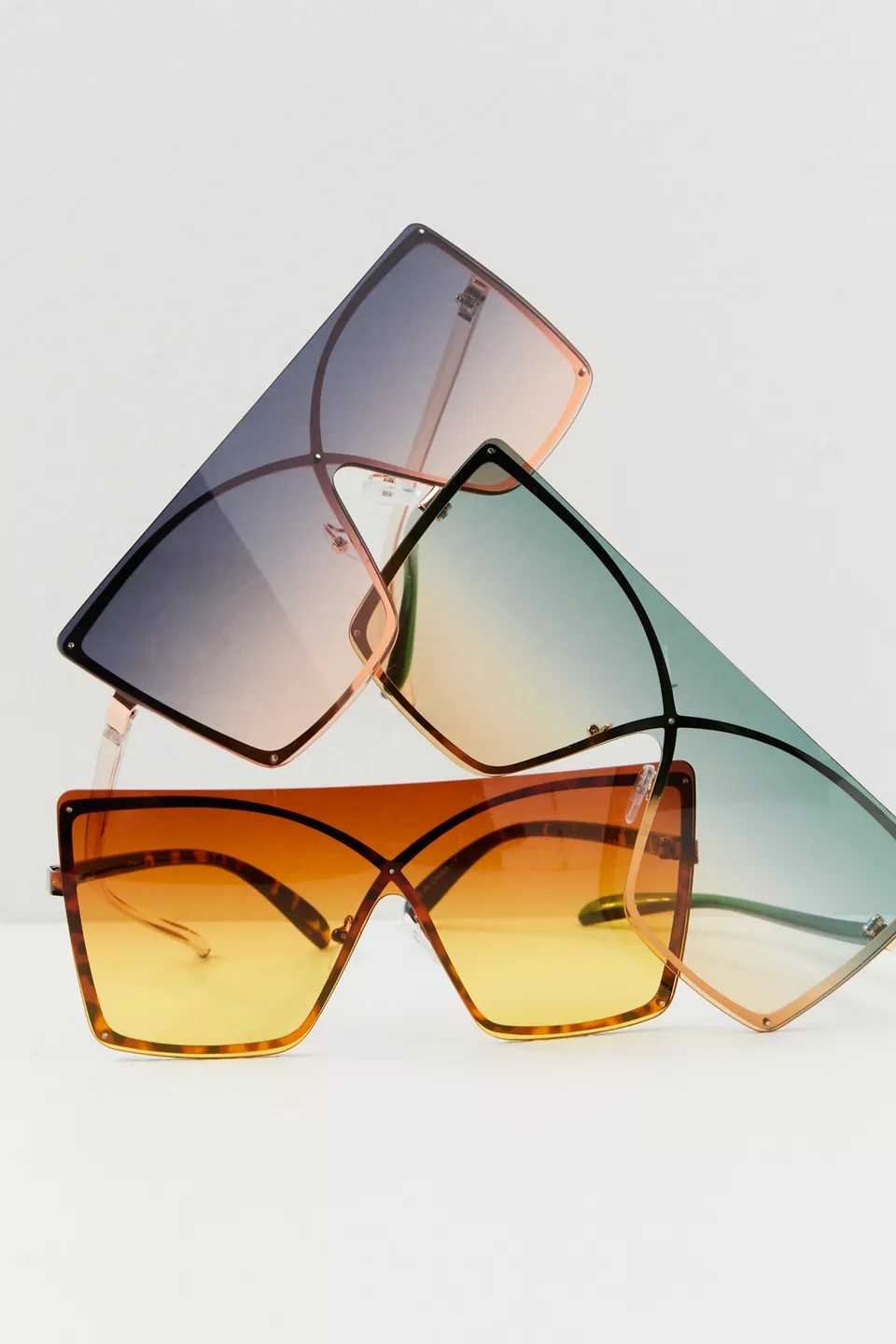 Free People Now You See Me Shield Sunglasses