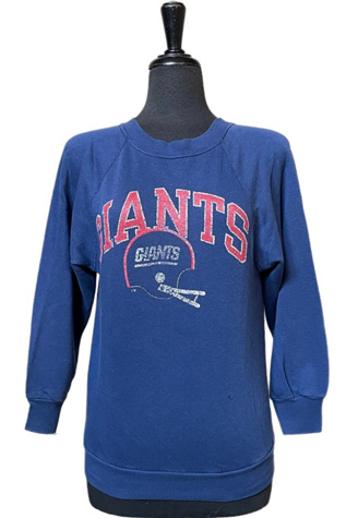 Vintage 1970's NY Giants Football Sweatshirt Selected By Villains