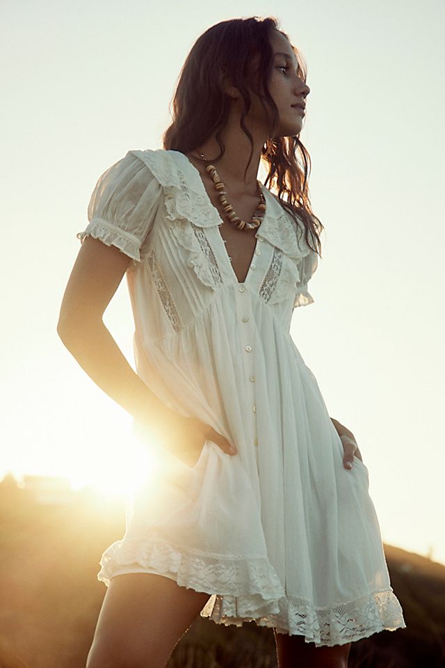 free people mini dress Harlow by in Medium Wash, Size: M neckline * Sleeveless Sunkissed Mini Dress | Free
