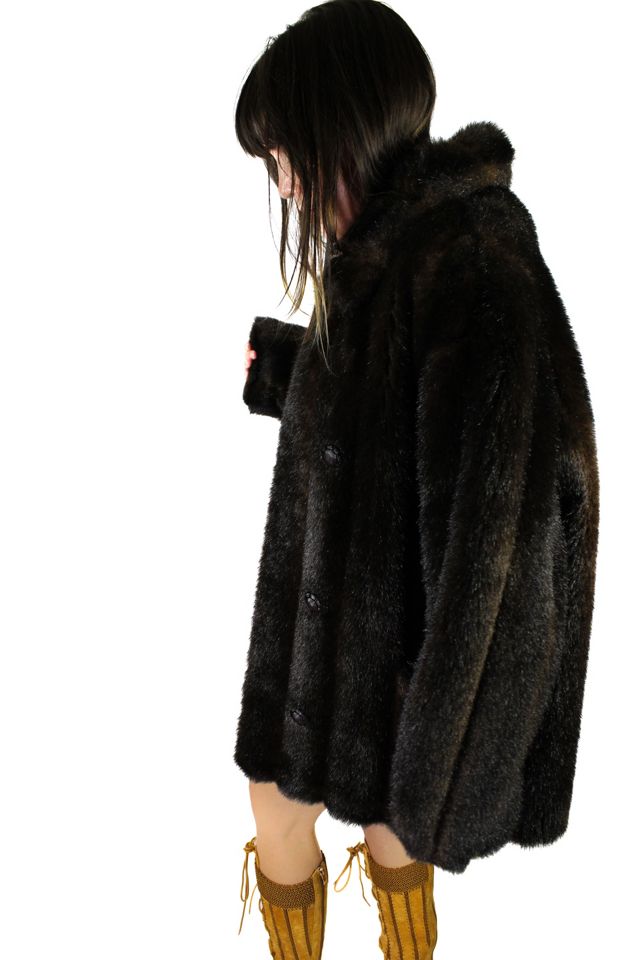1980s Faux Fur Oversized Coat Selected By Moons + Junes Vintage #2