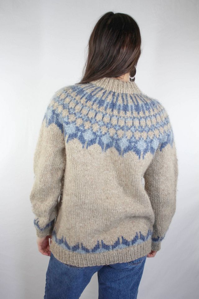 Vintage Icelandic Thick Knit Winter Wool Sweater Selected By Moons + Junes Vintage #1
