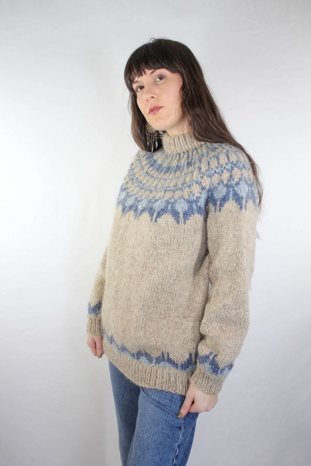 Vintage Icelandic Thick Knit Winter Wool Sweater Selected By Moons + Junes Vintage #2
