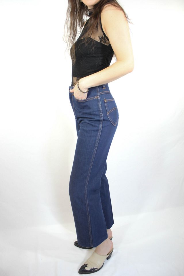 Vintage Dark Denim High Waisted Cropped Chic Brand Jeans Selected By Moons + Junes Vintage #2