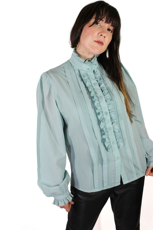 ruffle vintage blouse