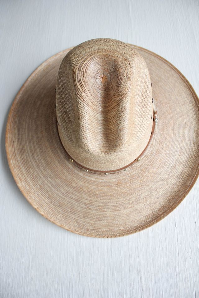 Vintage Western Palm Woven Ranger Cowboy Hat Selected By Moons + Junes Vintage #2