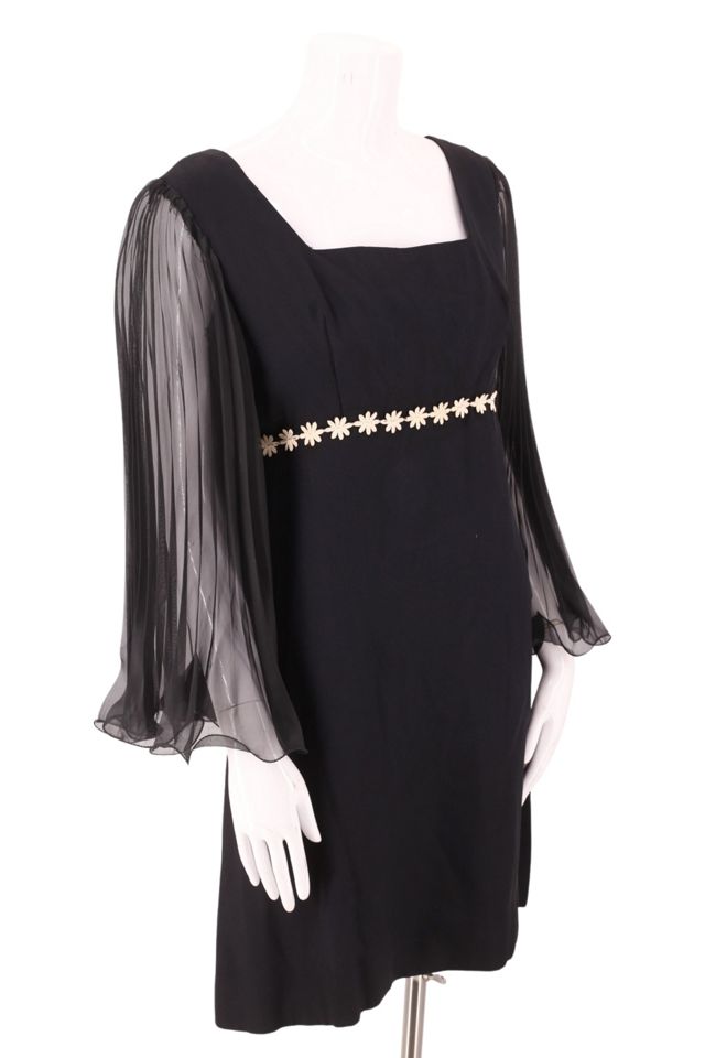 1960s Mod Daisy Trim Party Dress Selected By Ritual Vintage #1