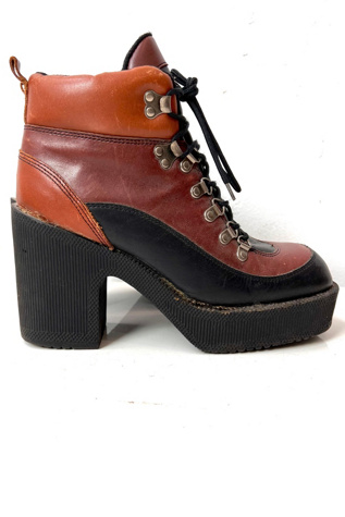 Vintage 9 and Co Leather Booties Selected by Anna Corinna
