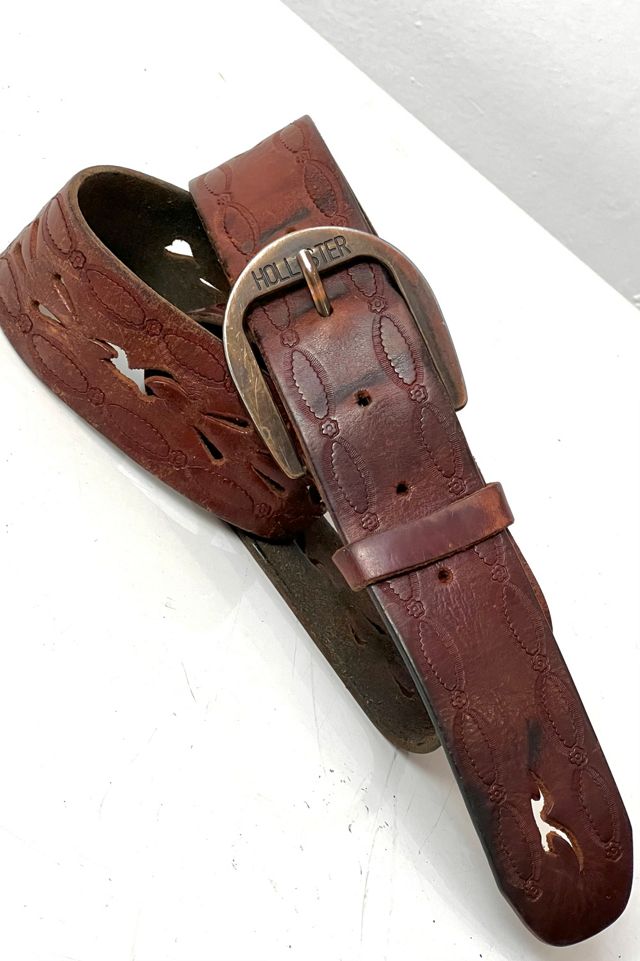 Hollister leather clearance belt