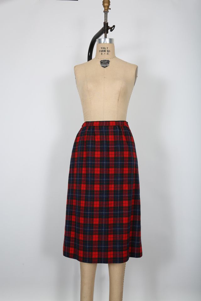 Vintage Pendleton Wool Plaid Skirt Selected by Love Rocks Vintage