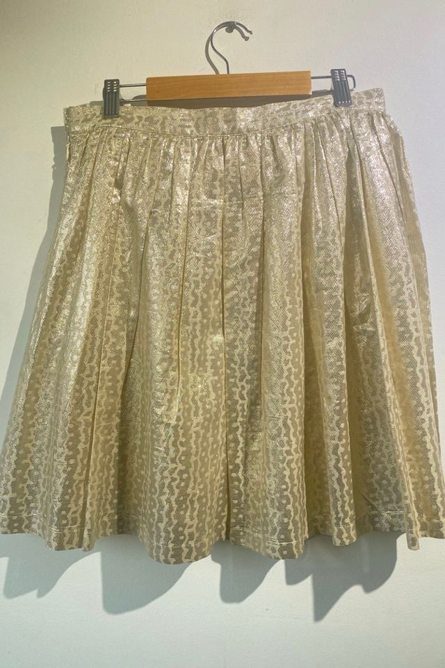 Fringe Skirt- Gold – WallysPOSH