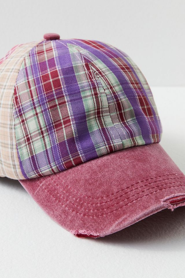 Crossroads Mixed Plaid Baseball Hat #3