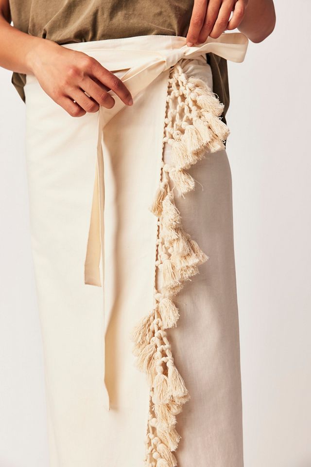 Cotton Wrap Tassel Sarong #2
