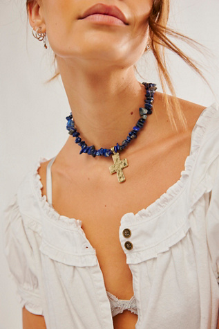 Supernova Choker at Free People in Lapis