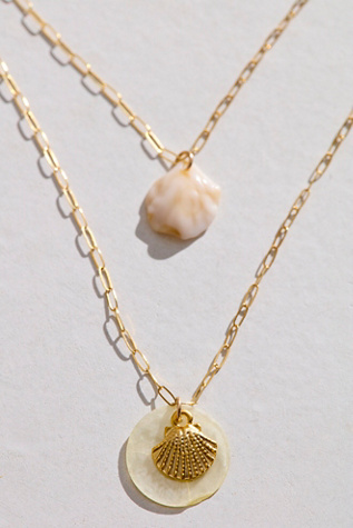 NEW Free People Gold factory Good Vibes Necklace