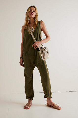 Free people store linen jumpsuit