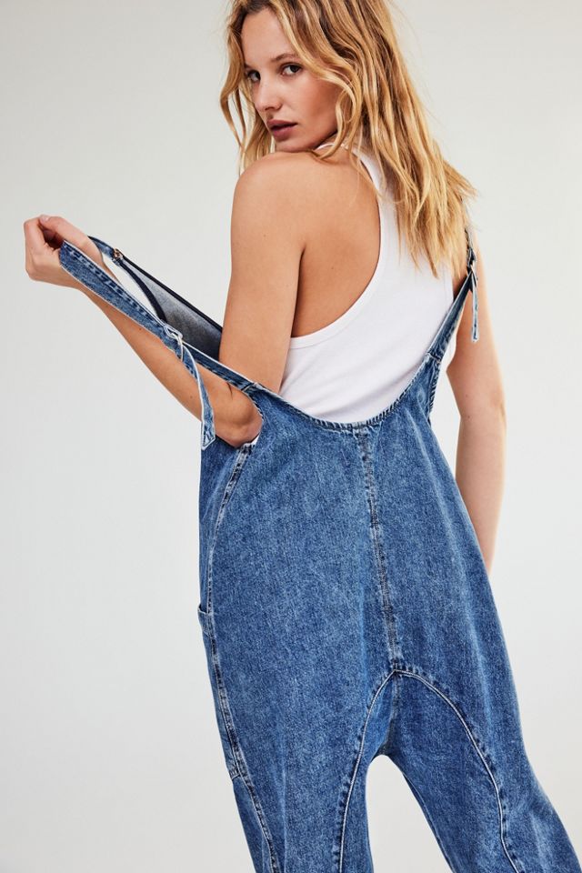 Free People Henriette Jumpsuit, Ivory, Size XL