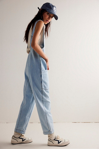 We The Free High Roller Jumpsuit at Free People in Light Wash, Size: XL