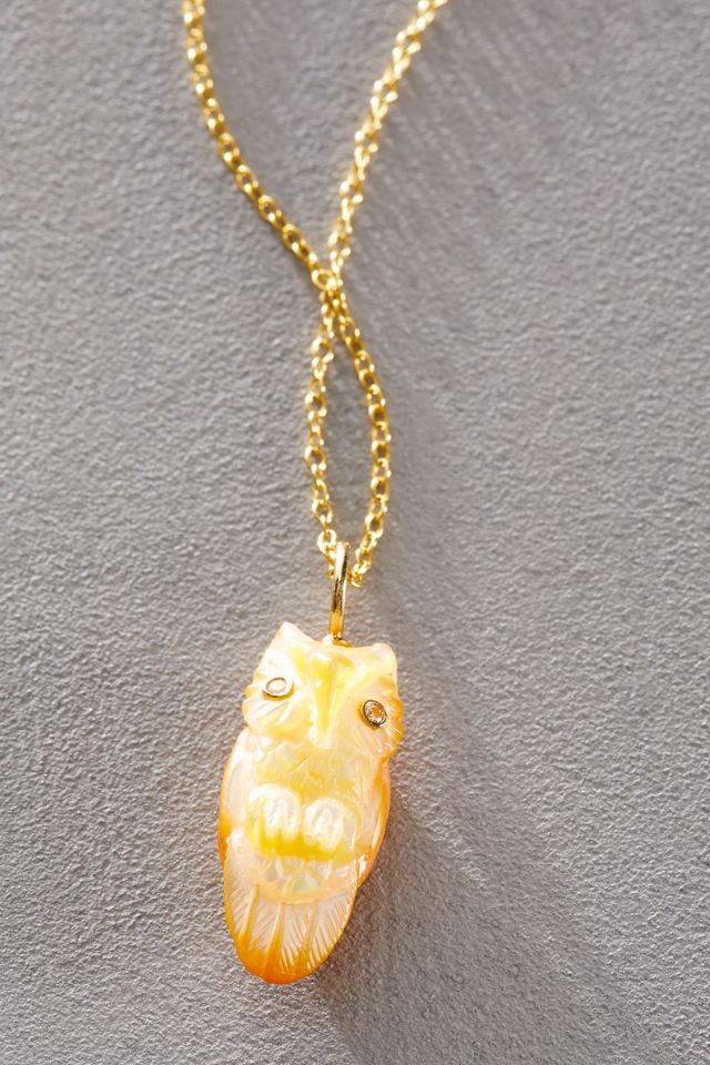 Maura Green Owl Charm #1