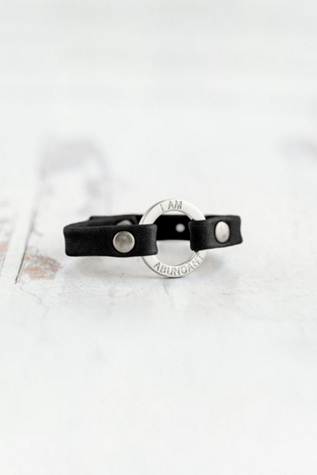 Giving Bracelets Brushed Silver I Am Abundant Mantra Bracelet