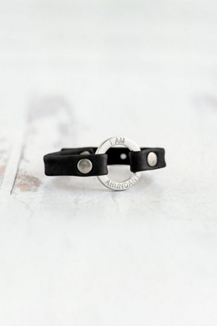 Giving Bracelets Brushed Silver I Am Abundant Mantra Bracelet